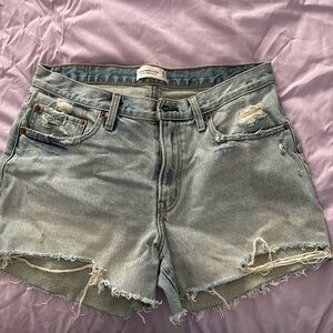 Abercrombie Mid Rise Boyfriend Jean Shorts